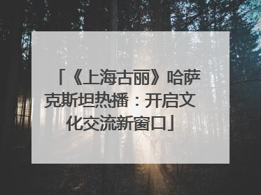 《上海古丽》哈萨克斯坦热播：开启文化交流新窗口