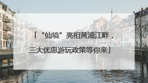 “仙境”亮相黄浦江畔，三大优惠游玩政策等你来