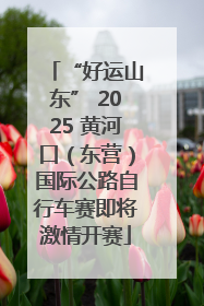 “好运山东” 2025 黄河口（东营）国际公路自行车赛即将激情开赛