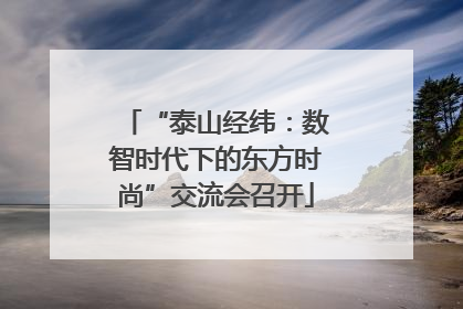 “泰山经纬：数智时代下的东方时尚”交流会召开