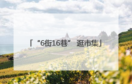 “6街16巷” 逛市集