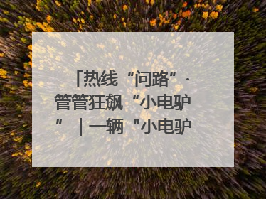 热线“问路”·管管狂飙“小电驴”｜一辆“小电驴”驮了五个娃