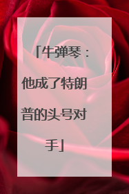 牛弹琴：他成了特朗普的头号对手