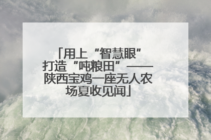 用上“智慧眼” 打造“吨粮田”——陕西宝鸡一座无人农场夏收见闻