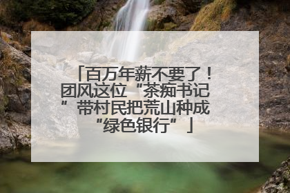 百万年薪不要了！团风这位“茶痴书记”带村民把荒山种成“绿色银行”