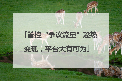 管控“争议流量”趁热变现，平台大有可为