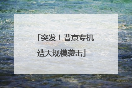 突发！普京专机遭大规模袭击