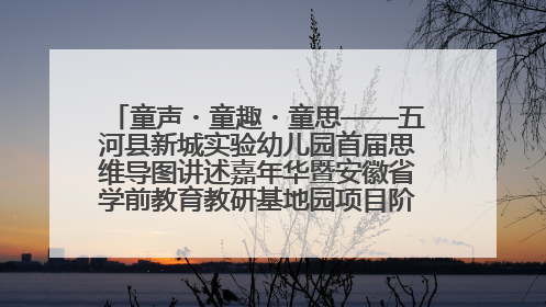 童声・童趣・童思——五河县新城实验幼儿园首届思维导图讲述嘉年华暨安徽省学前教育教研基地园项目阶段性成果展示活动