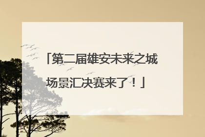 第二届雄安未来之城场景汇决赛来了！