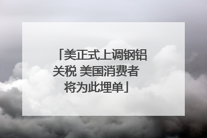 美正式上调钢铝关税 美国消费者将为此埋单