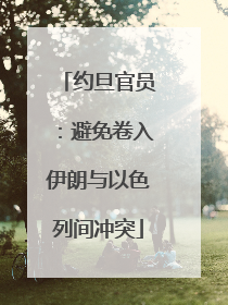 约旦官员：避免卷入伊朗与以色列间冲突