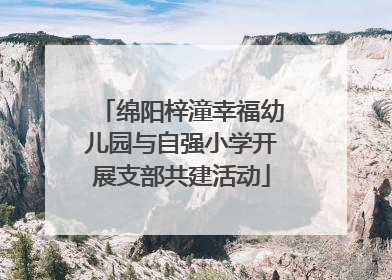 绵阳梓潼幸福幼儿园与自强小学开展支部共建活动