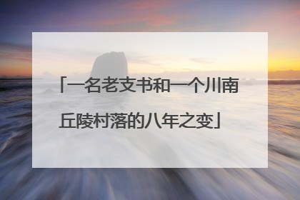 一名老支书和一个川南丘陵村落的八年之变