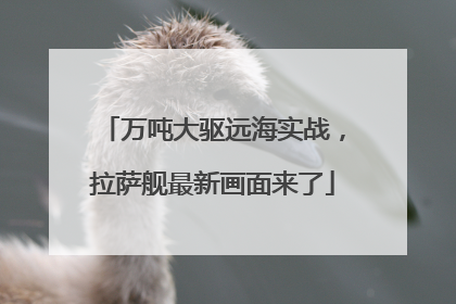 万吨大驱远海实战，拉萨舰最新画面来了