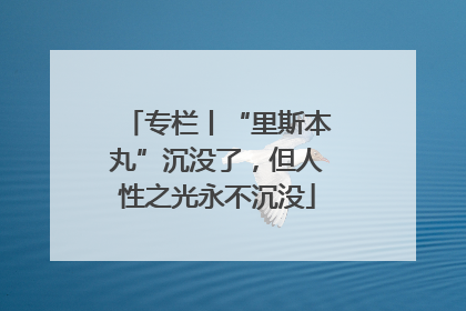 专栏丨“里斯本丸”沉没了，但人性之光永不沉没