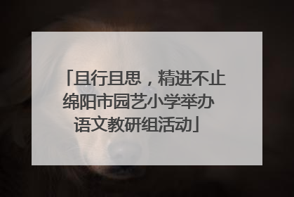 且行且思，精进不止 绵阳市园艺小学举办语文教研组活动