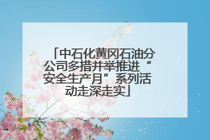 中石化黄冈石油分公司多措并举推进“安全生产月”系列活动走深走实