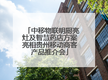 中移物联明厨亮灶及智慧药店方案亮相贵州移动商客产品推介会