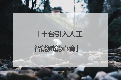 丰台引入人工智能赋能心育