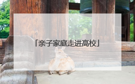 亲子家庭走进高校