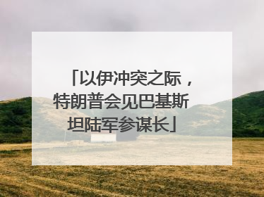 以伊冲突之际，特朗普会见巴基斯坦陆军参谋长
