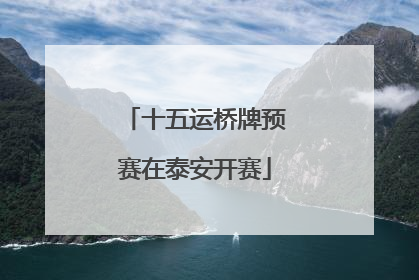 十五运桥牌预赛在泰安开赛