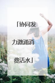 协同发力激涌消费活水