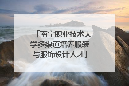 南宁职业技术大学多渠道培养服装与服饰设计人才