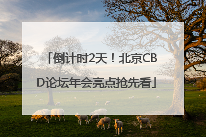 倒计时2天！北京CBD论坛年会亮点抢先看