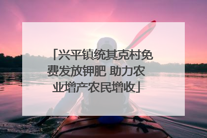 兴平镇统其克村免费发放钾肥 助力农业增产农民增收