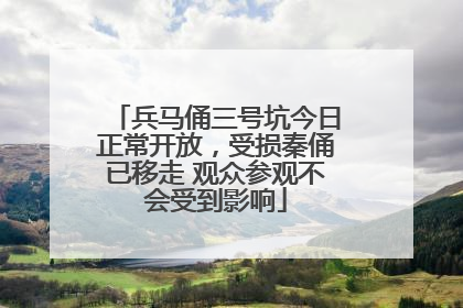 兵马俑三号坑今日正常开放，受损秦俑已移走 观众参观不会受到影响