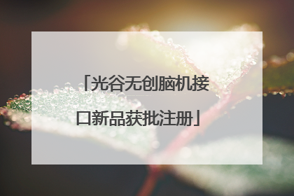 光谷无创脑机接口新品获批注册