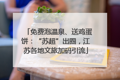 免费泡温泉、送鸡蛋饼：“苏超”出圈，江苏各地文旅加码引流