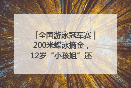 全国游泳冠军赛｜200米蝶泳摘金，12岁“小孩姐”还能制造多少惊喜？