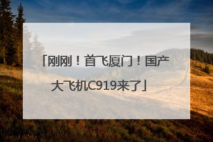 刚刚！首飞厦门！国产大飞机C919来了