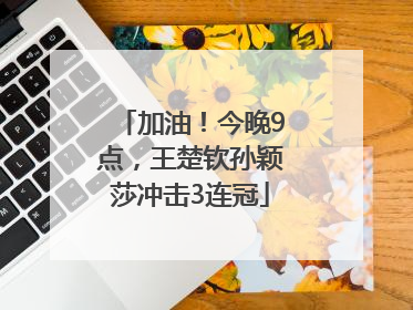 加油！今晚9点，王楚钦孙颖莎冲击3连冠