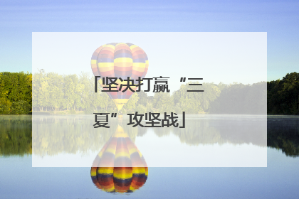 坚决打赢“三夏”攻坚战