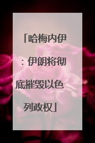 哈梅内伊：伊朗将彻底摧毁以色列政权