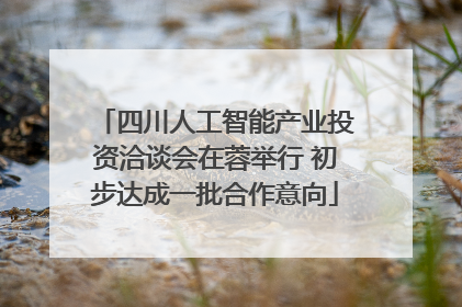 四川人工智能产业投资洽谈会在蓉举行 初步达成一批合作意向