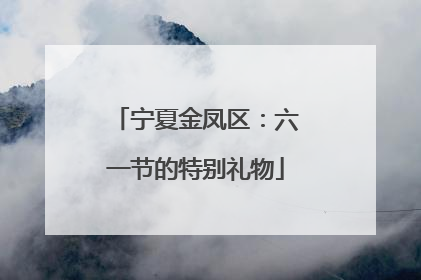 宁夏金凤区：六一节的特别礼物