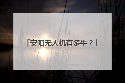 安阳无人机有多牛？