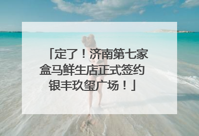 定了！济南第七家盒马鲜生店正式签约银丰玖玺广场！