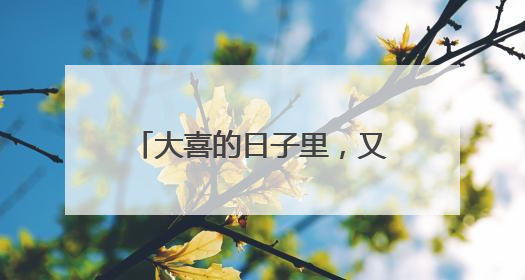 大喜的日子里，又被“萌”到了！
