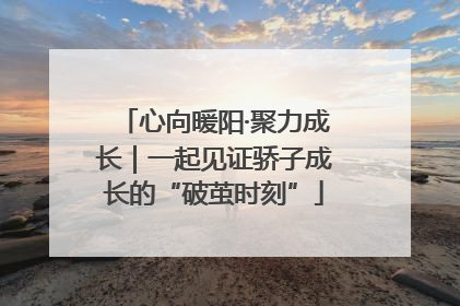 心向暖阳·聚力成长｜一起见证骄子成长的“破茧时刻”