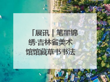 展讯｜笔墨锦绣·吉林省美术馆馆藏草书书法作品展开展