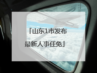 山东1市发布最新人事任免