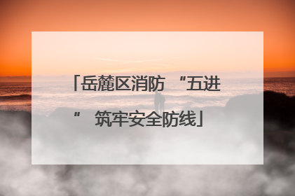 岳麓区消防 “五进” 筑牢安全防线