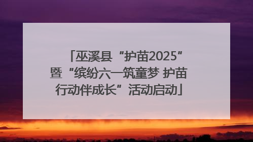 巫溪县“护苗2025”暨“缤纷六一筑童梦 护苗行动伴成长”活动启动