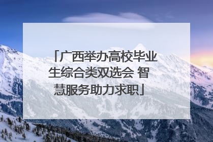 广西举办高校毕业生综合类双选会 智慧服务助力求职
