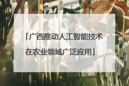 广西推动人工智能技术在农业领域广泛应用